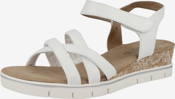 CAPRICE Strap Sandals in White: front