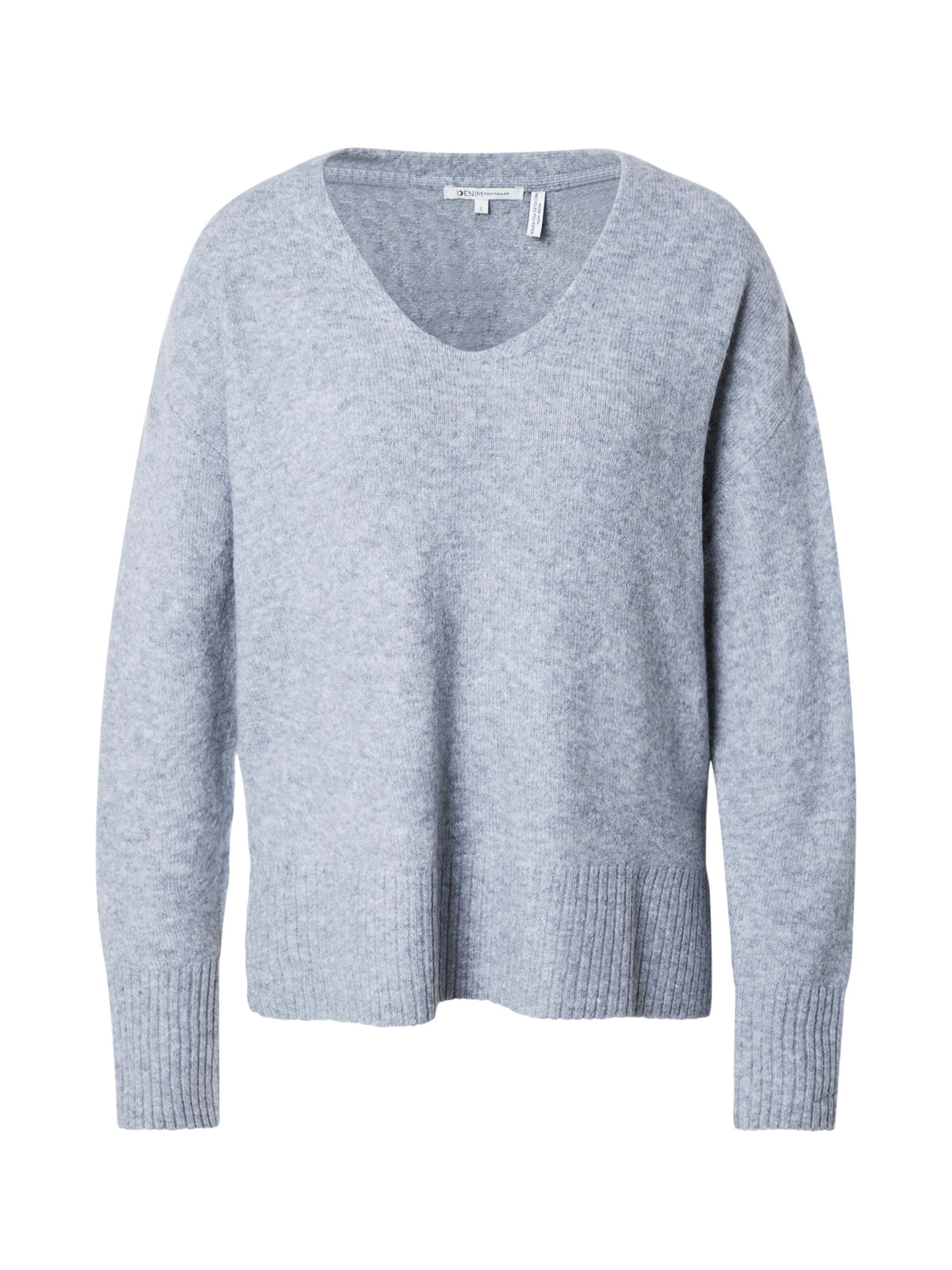 Pull-over TOM TAILOR DENIM en gris : devant