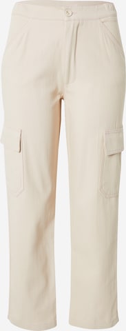 Vintage Supply Tapered Pants in Beige: front