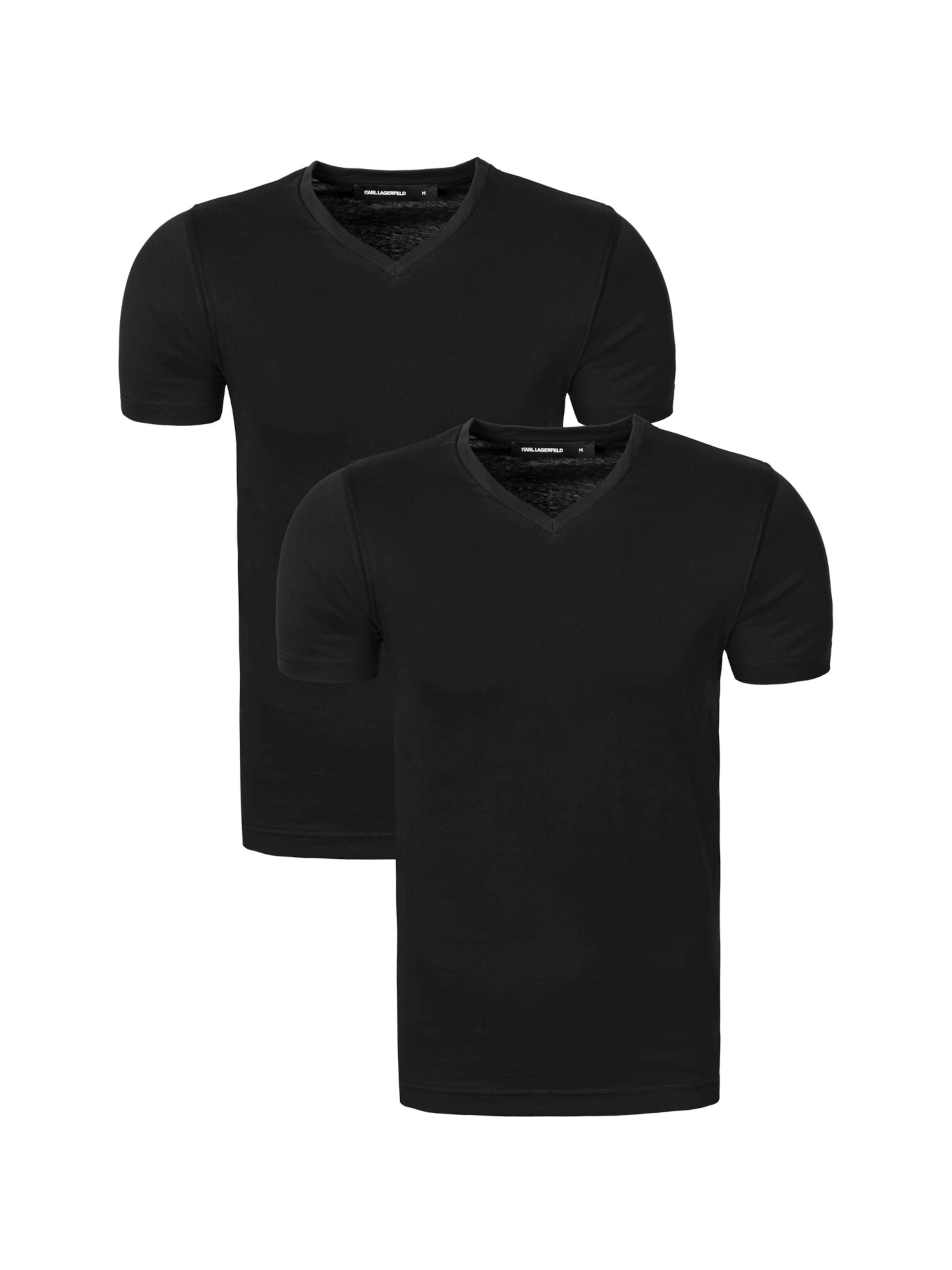 Karl Lagerfeld - Camiseta en negro: frente