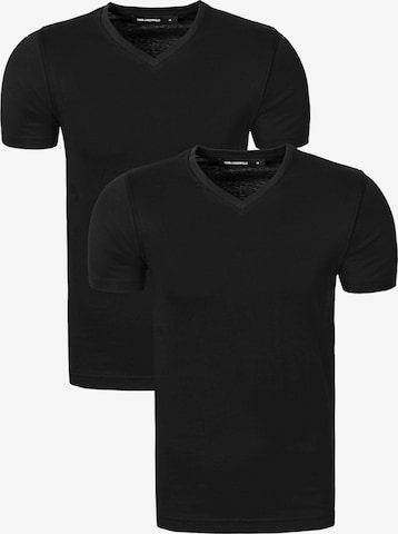 Karl Lagerfeld - Camiseta en negro: frente