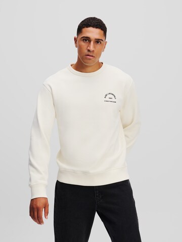 Karl Lagerfeld Sweatshirt in Beige: front