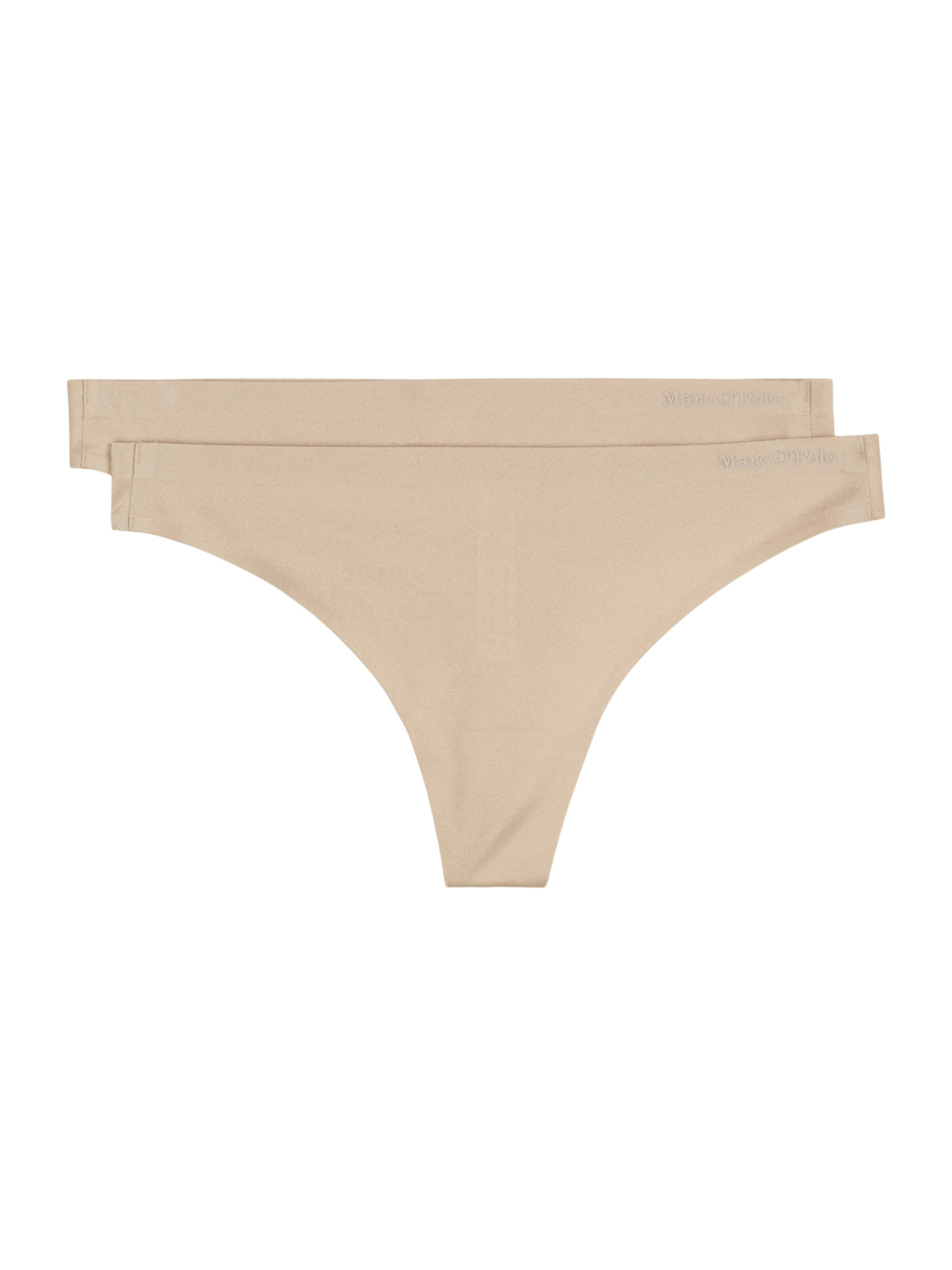 Marc O'Polo String ' Shiny Second Skin ' in Beige: front