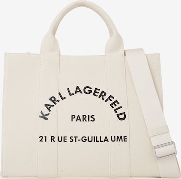 Karl Lagerfeld Nákupní taška – béžová: přední strana