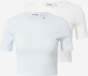 WEEKDAY T-Shirt in Blau: predná strana