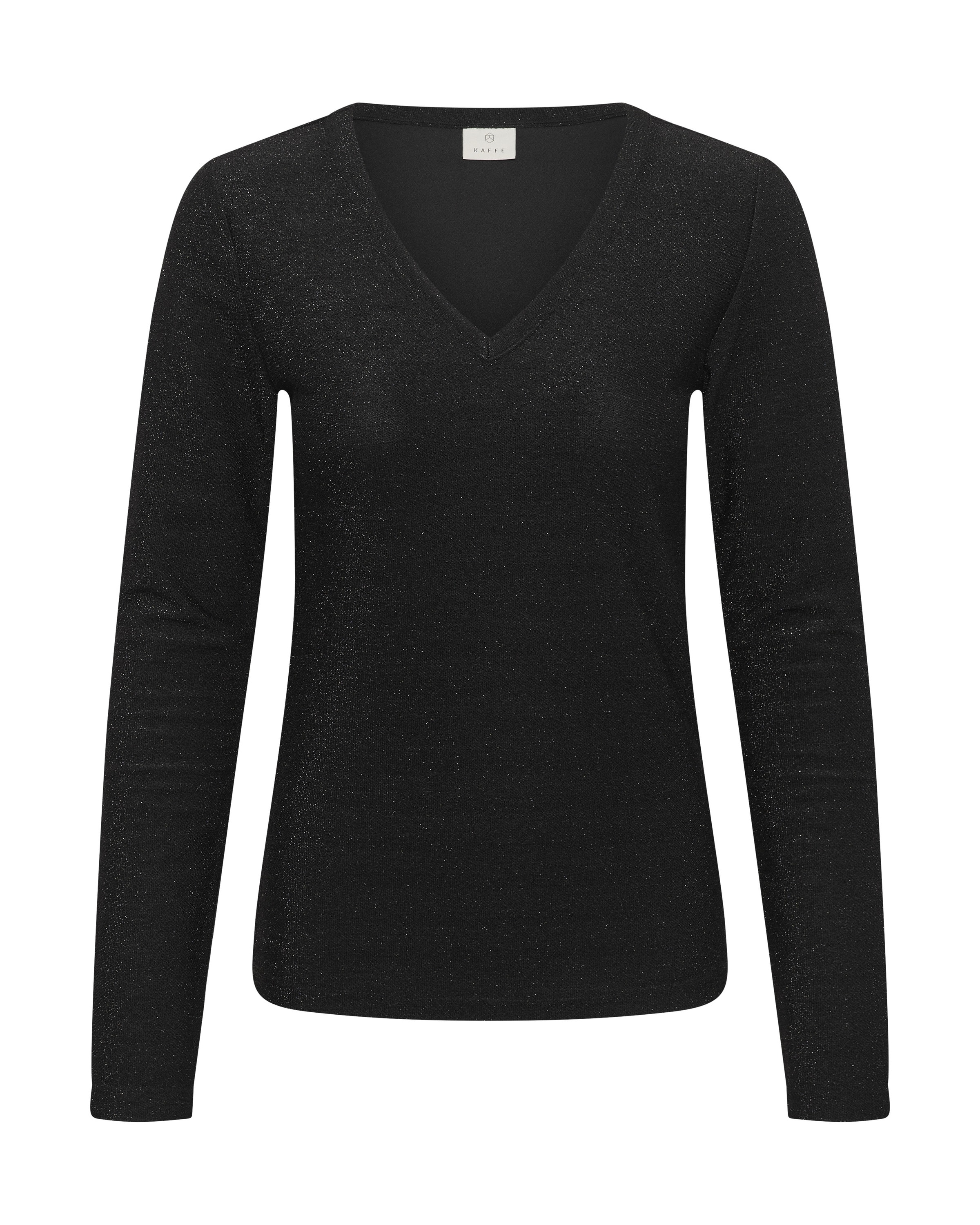 Kaffe - Blusa 'Rebecca' en negro: frente