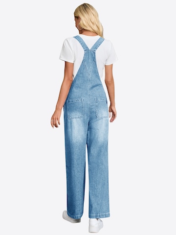 Imily Bela Wide leg Tuinbroek jeans in Blauw