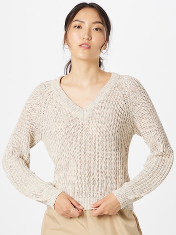 Pullover 'MANZY' di OBJECT in beige: frontale
