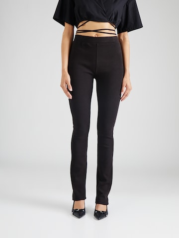 Misspap Skinny Trousers in Black: front