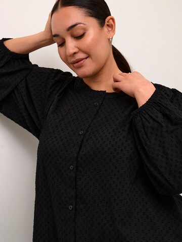 KAFFE CURVE Blouse 'KC Rory' in Zwart
