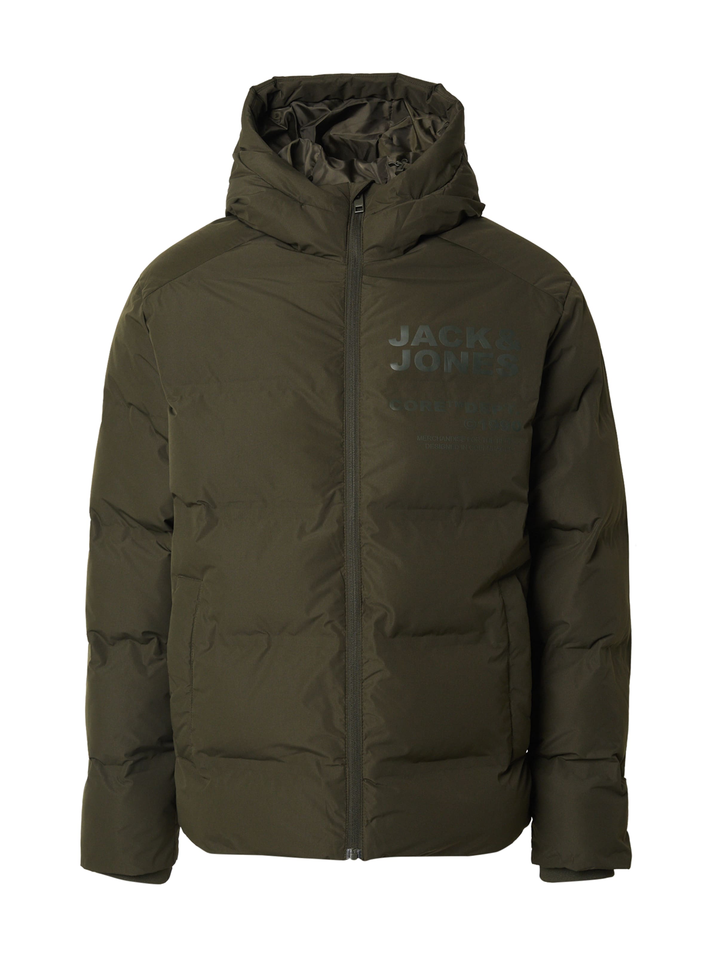 JACK & JONES Зимно яке 'JCOBOSTON' в светлосиво / тъмнозелено, Преглед на продукта