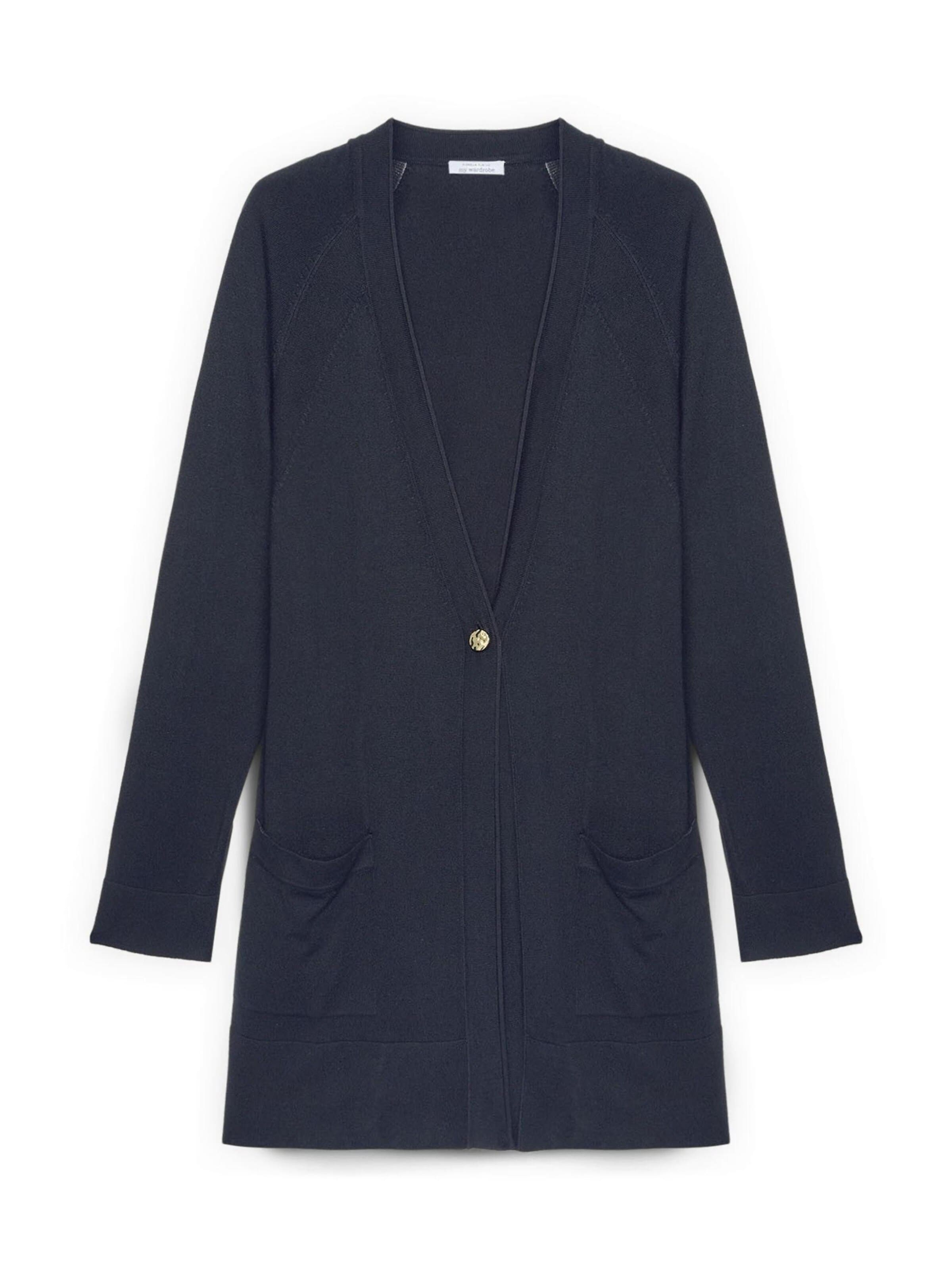Cardigan Fiorella Rubino en bleu : devant