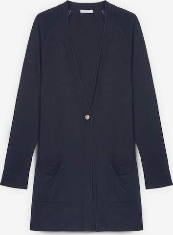 Cardigan Fiorella Rubino en bleu : devant