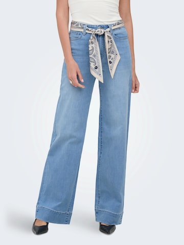ONLY Wide leg Jeans 'ONLMadison' in Blauw: voorkant