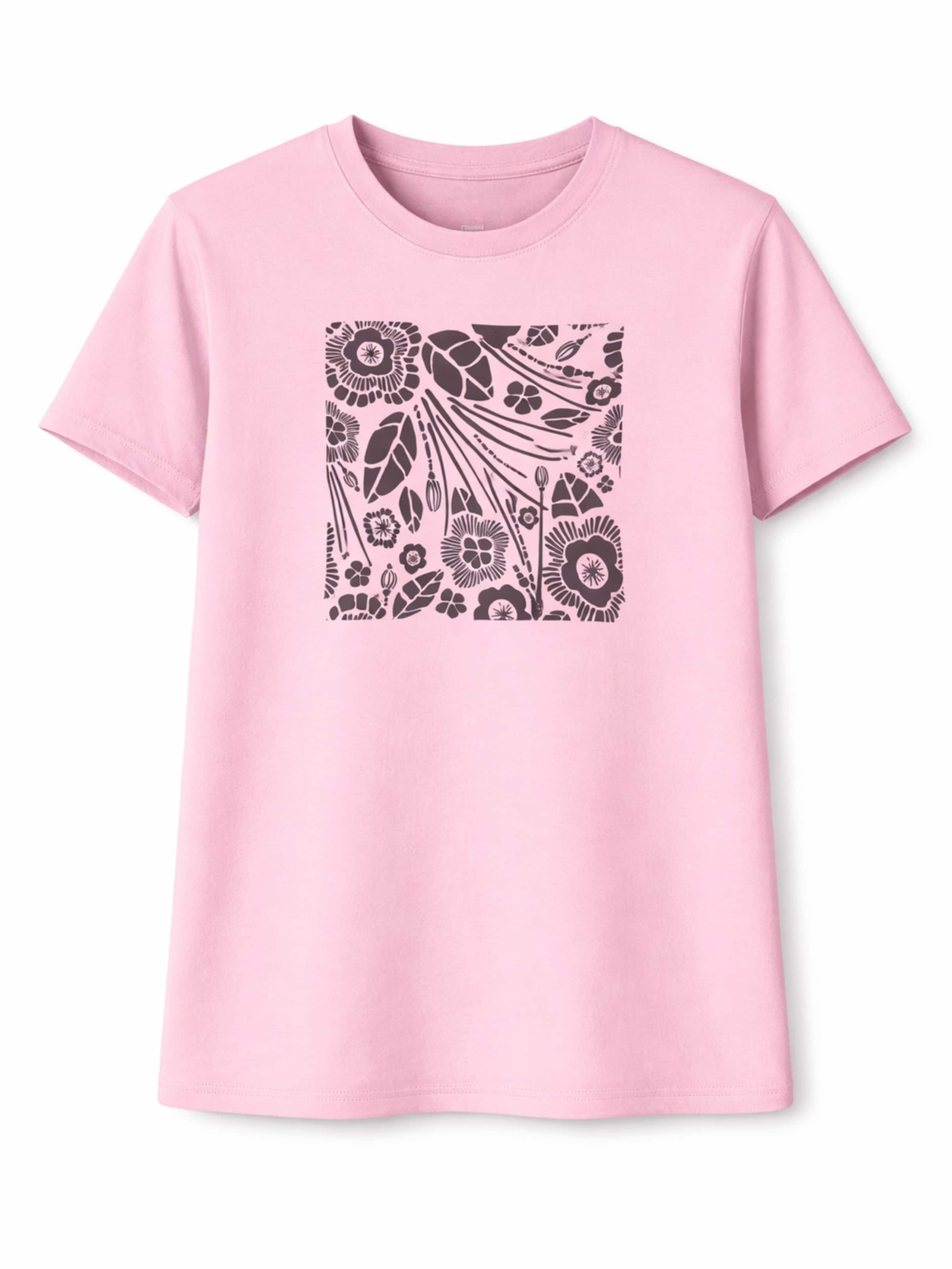 LEAFLETIC Shirt 'Leafletic Women’s Short Sleeve T-Shirt'‌‌‌‌ in Pink: Vorderseite