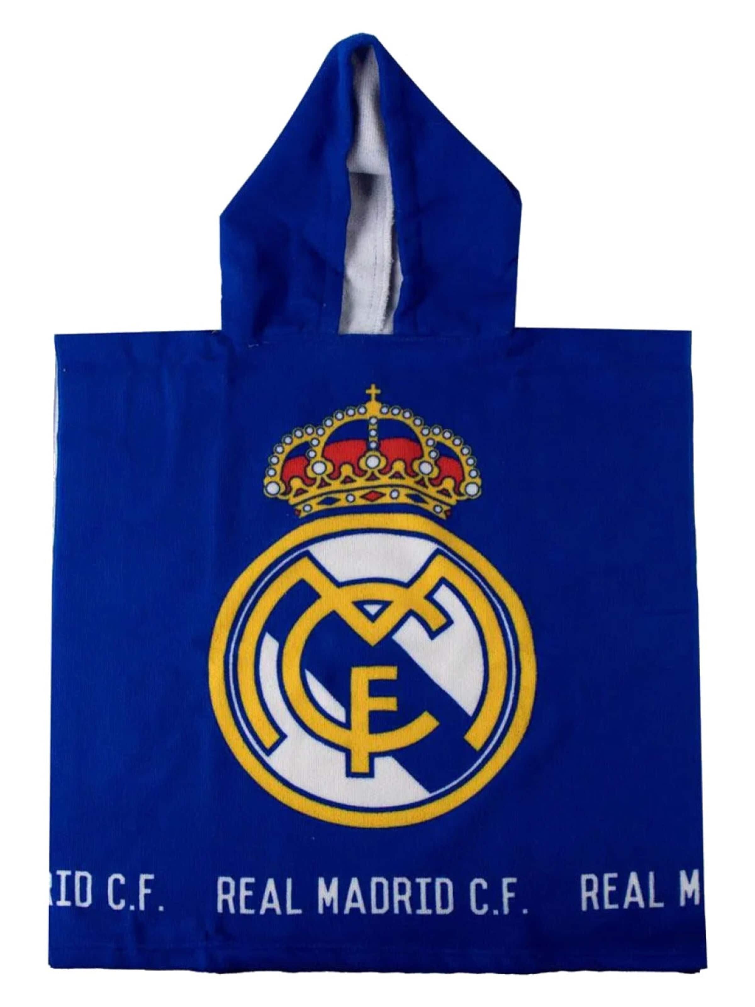 Real Madrid Badjas 'Real Madrid Poncho voor Kinderen' in Blauw: voorkant