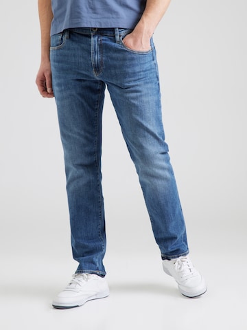 Regular Jeans '3301' de la G-STAR pe albastru: față