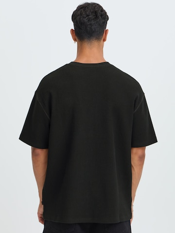 !Solid - Sudadera 'SDDanton Waffle' en negro