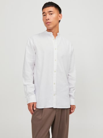 Comfort fit Camicia 'Summer Band' di JACK & JONES in bianco: frontale