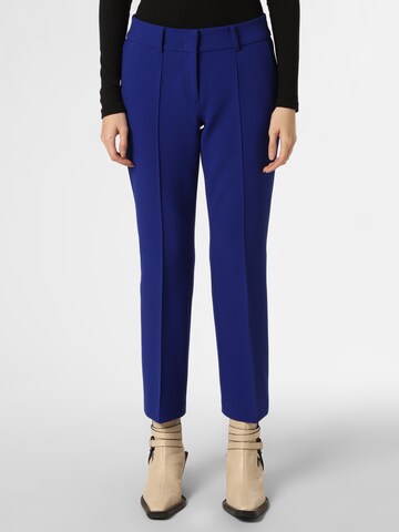 Cambio Regular Pleated Pants 'Farah' in Blue: front