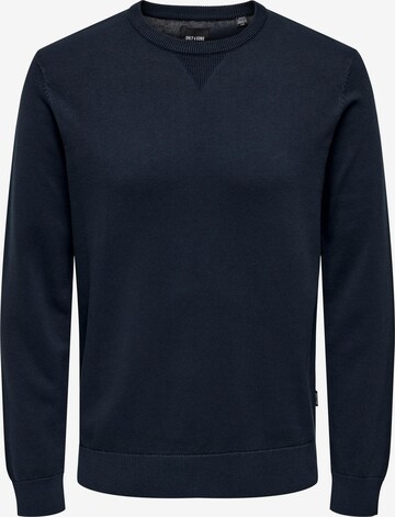 Only & Sons Sweater 'Bovi' in Blue: front