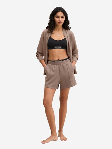 Marc O'Polo Pyjamashorts ' Modal Allure ' in Braun: Vorderseite