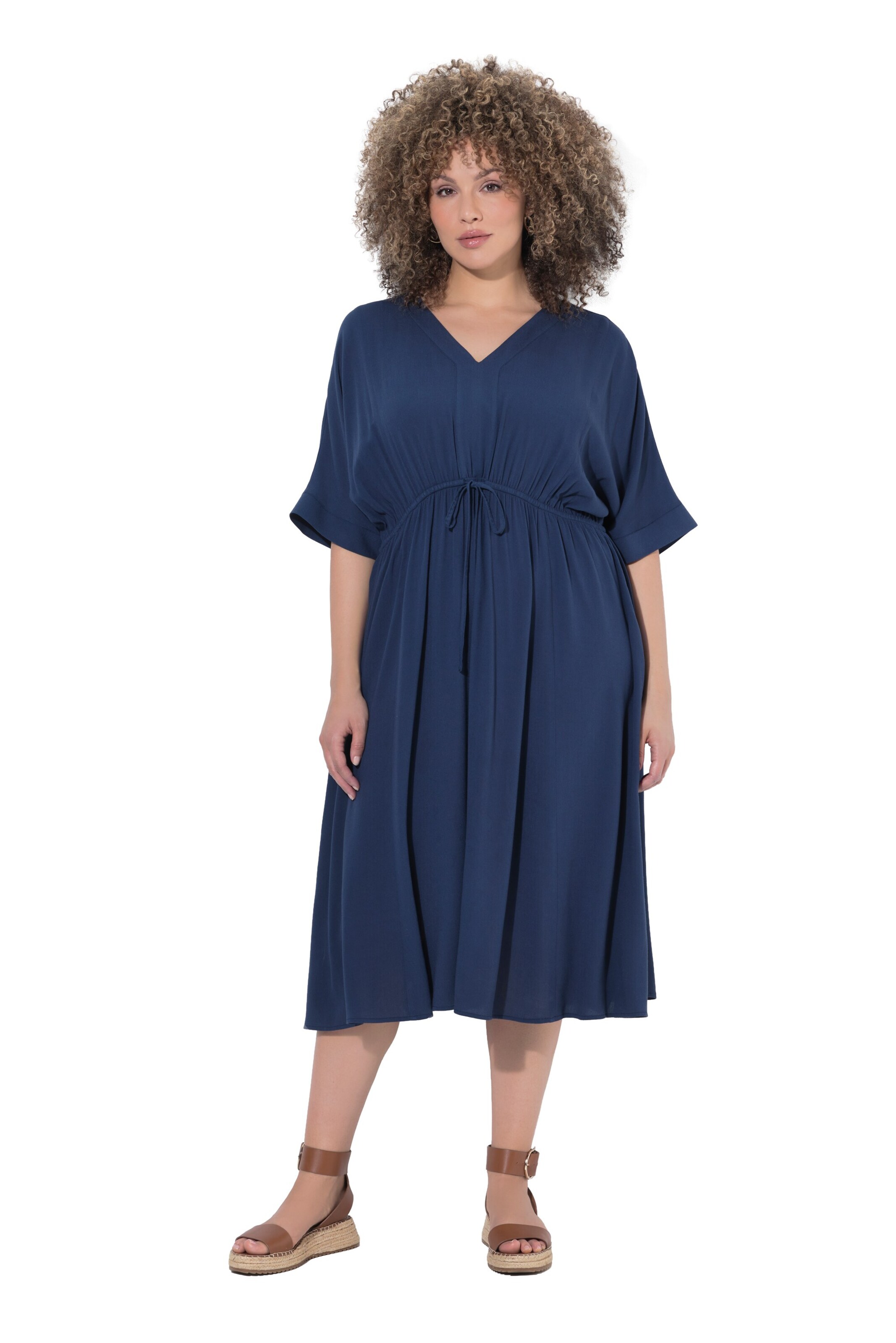 Ulla Popken Jurk in Blauw: voorkant