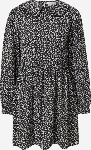 Daisy Street - Vestido camisero 'ALEXIA' en negro: frente