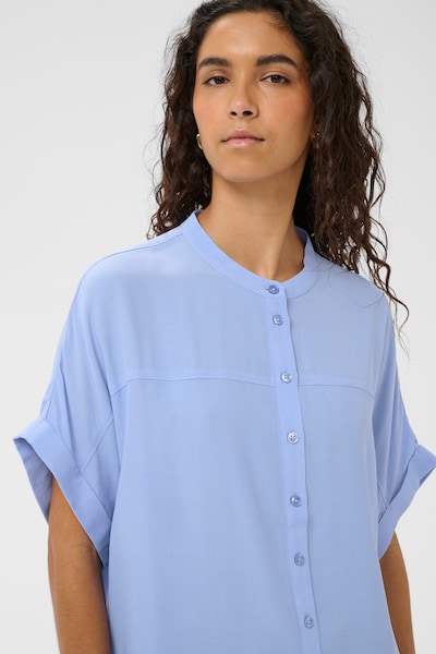 SOAKED IN LUXURY Chemisier 'SLHelia' en L en bleu, Vue avec produit