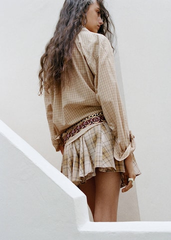 MANGO Shirt in Brown