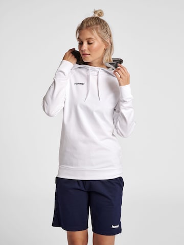 Hummel Sportief sweatshirt in Wit: voorkant