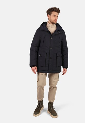 Fuchs Schmitt Between-Seasons Parka in Blue: front