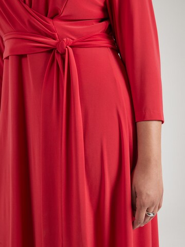 Lauren Ralph Lauren Plus Dress 'CARLYNA' in Red