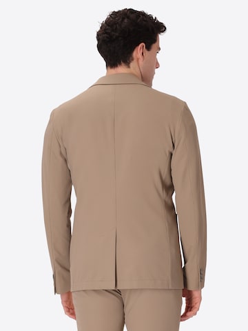 Distretto12 Regular fit Colbert 'High-Perform12 Leccio' in Beige