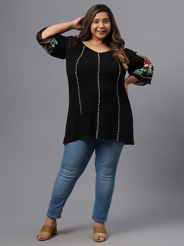 PfauGermany Oversized Shirt 'Regular' in Black