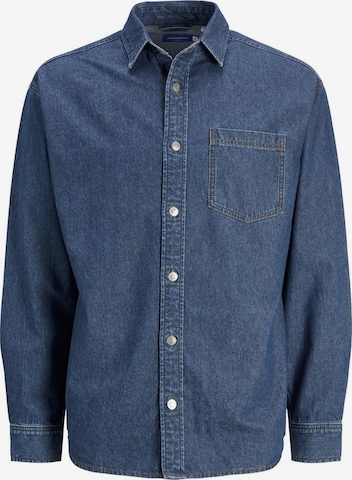 JACK & JONES Button Up Shirt in Blue: front