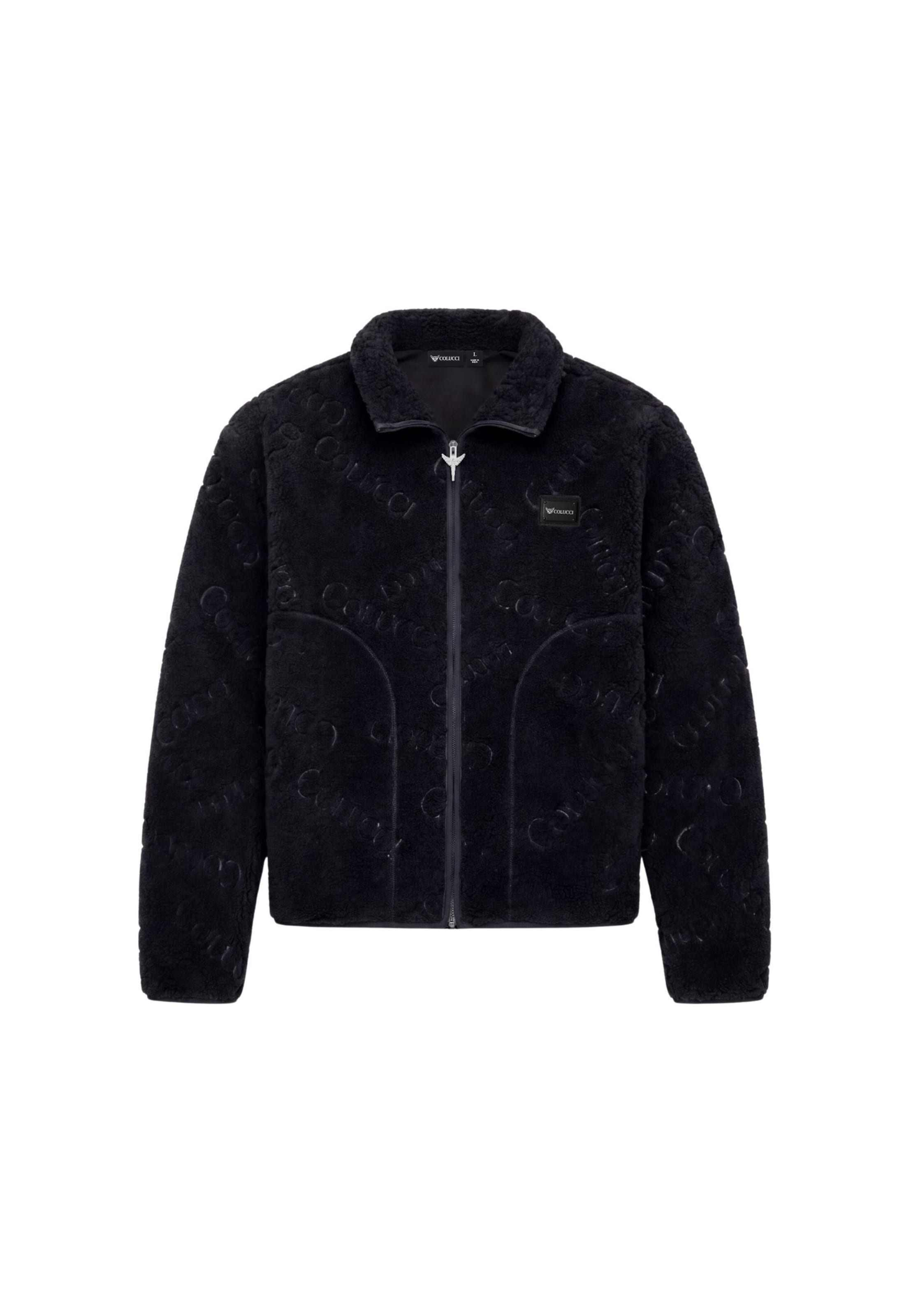Colucci Fleece Jacket in Black: front