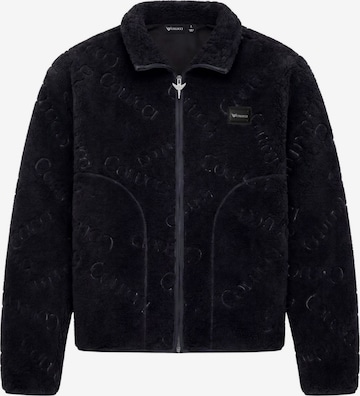 Veste en polaire Colucci en noir : devant
