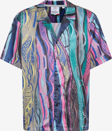 Carlo Colucci Comfort fit Overhemd in Gemengde kleuren: voorkant