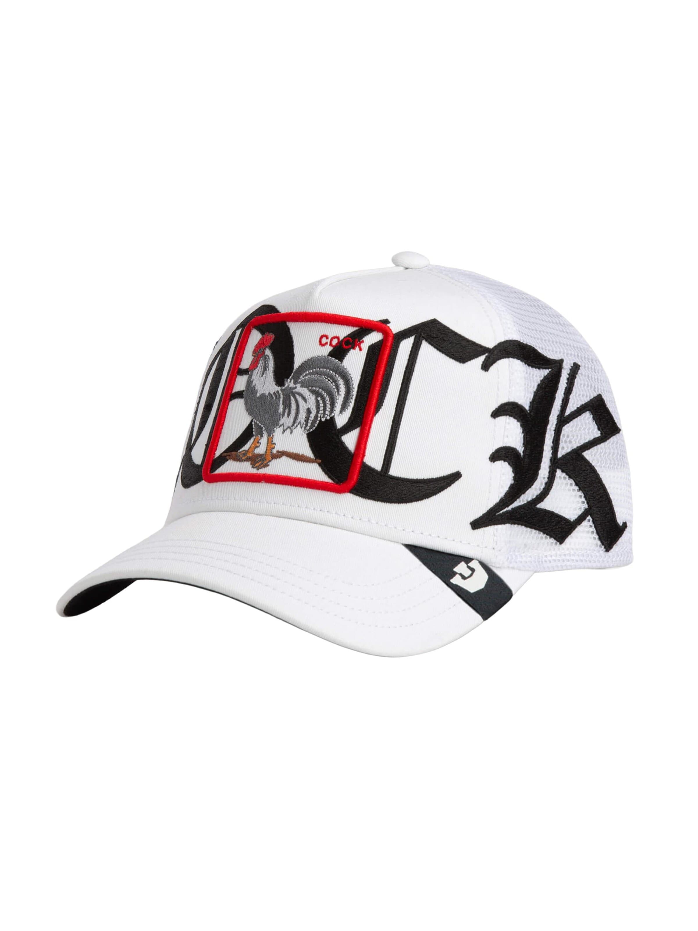 GOORIN Bros. Cap 'Old English Cock' in White: front