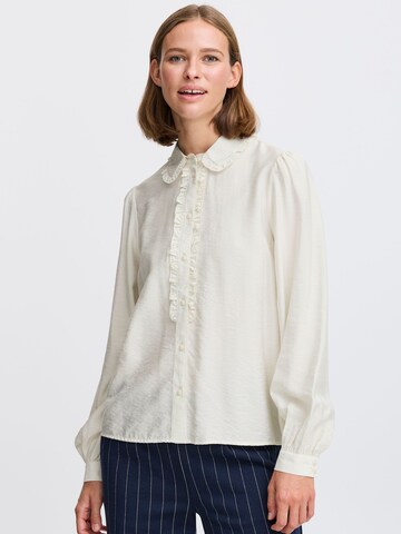 b.young Blouse 'Ibine' in White: front