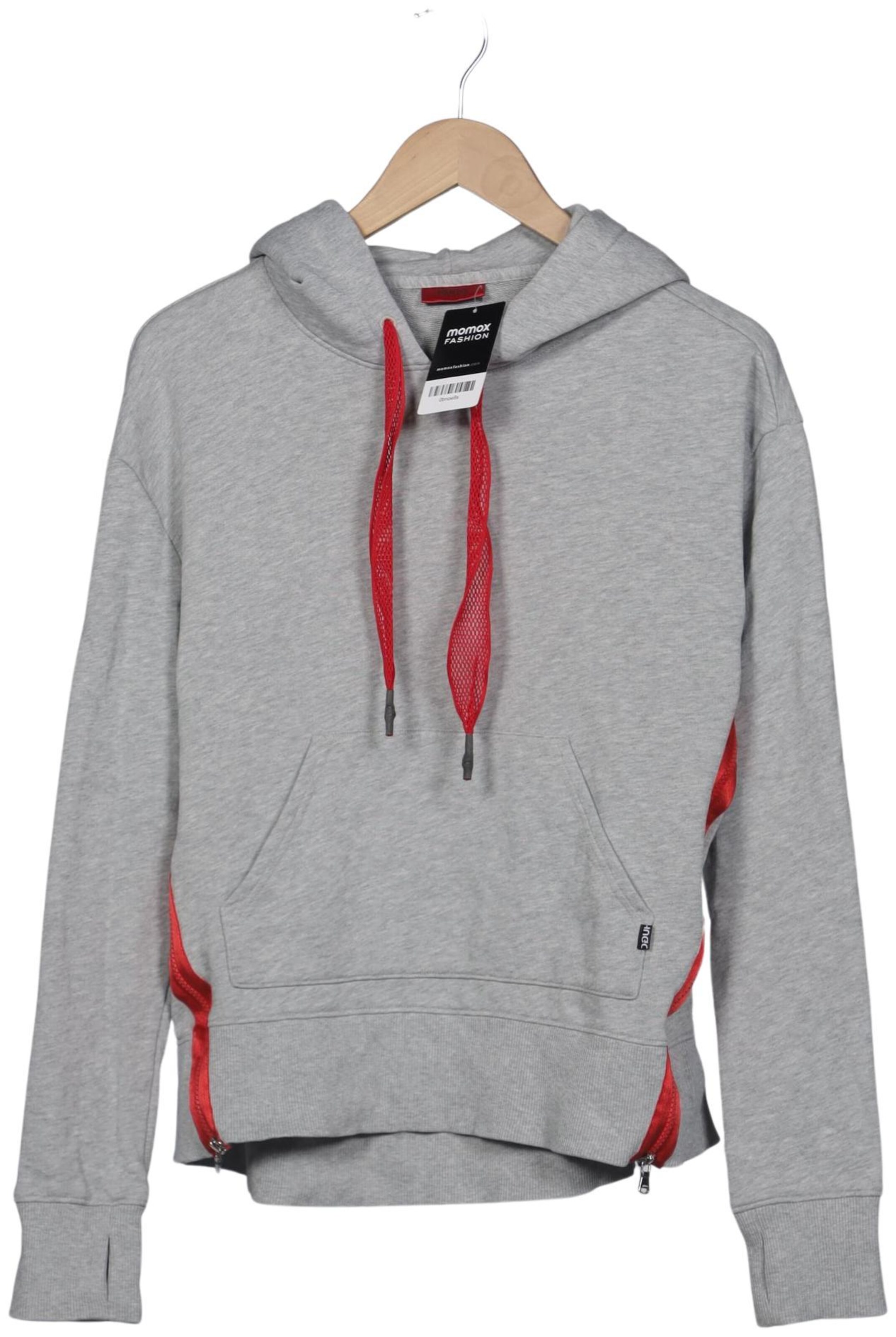 HUGO Sweatshirt & Zip-Up Hoodie in S in Grey: front