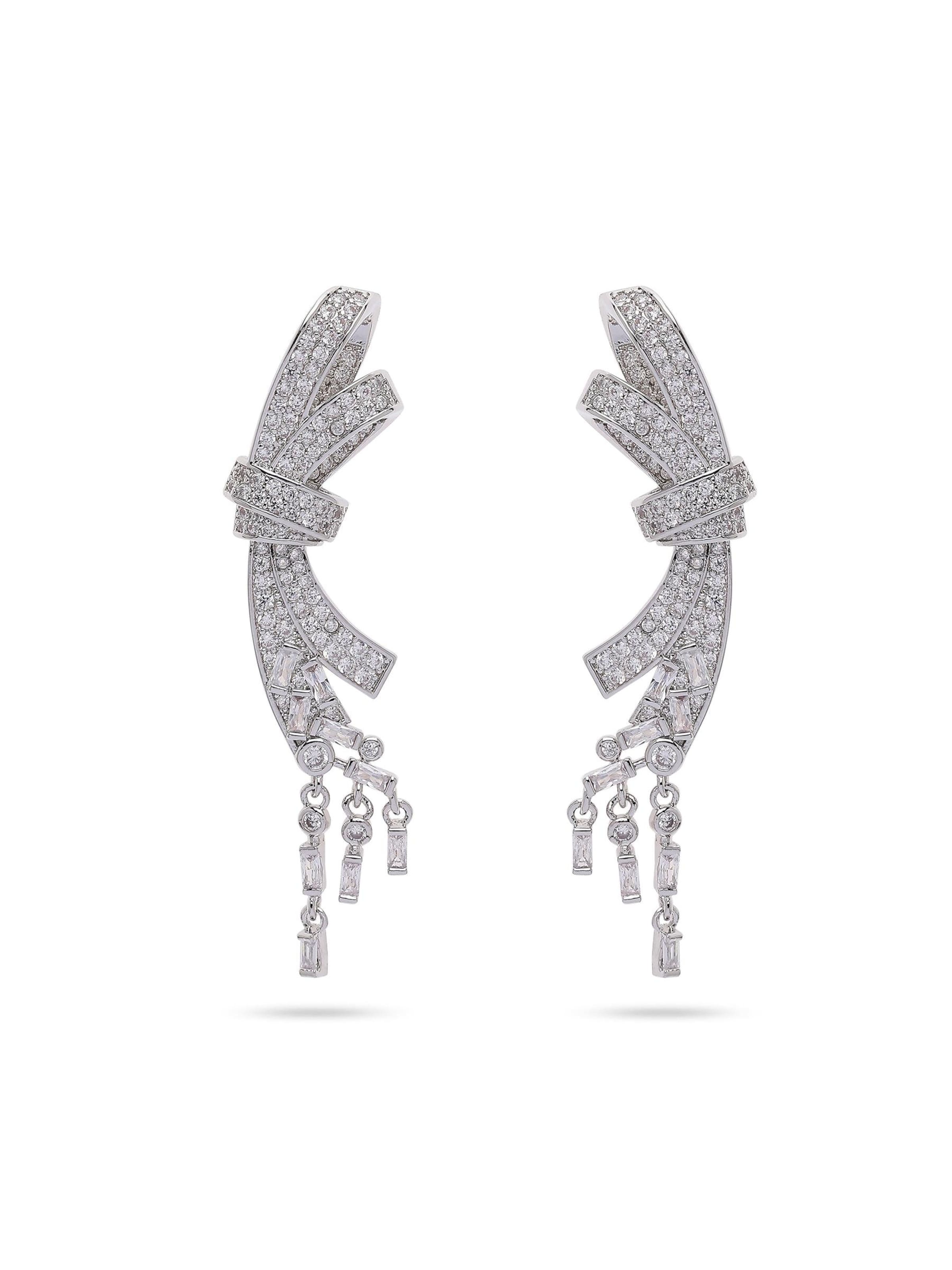 AVANT-GARDE PARIS Earrings 'Biancaette' in Silver: front