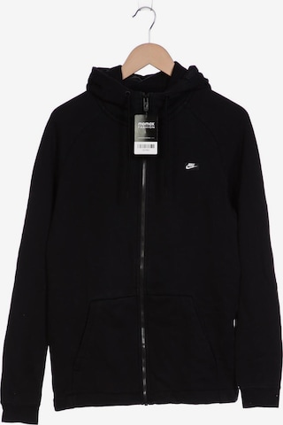 NIKE Sweatshirt & Zip-Up Hoodie in M in Black: front