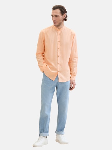 TOM TAILOR Regular fit Button Up Shirt in Orange