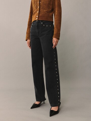 Regular Jeans 'Billie' de la MANGO pe negru: față