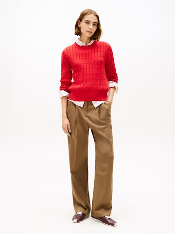 TOMMY HILFIGER Pullover in Rot