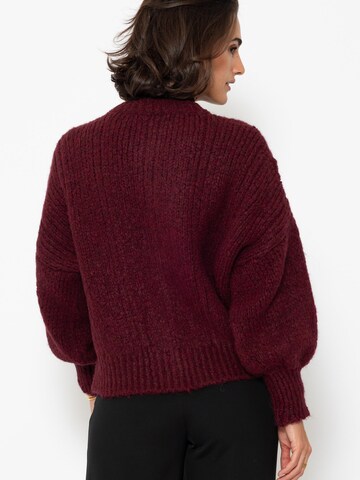 SASSYCLASSY Oversized Cardigan in Red