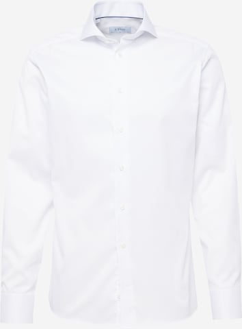 ETON - Slim Fit Camisa clássica em branco: frente