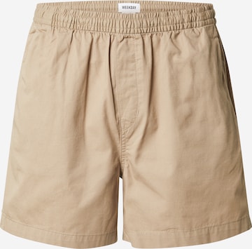 WEEKDAY Püksid 'Alex', värv beež: eest vaates